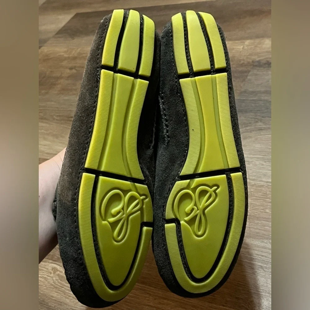 Sam Edelman Brown Loafers with Yellow/Green Accent Size 8 1/2M